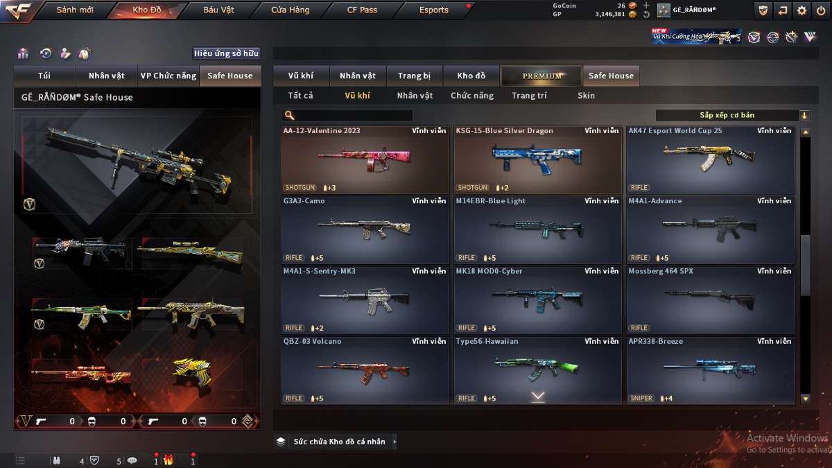 shop acc cf uy tin gia re